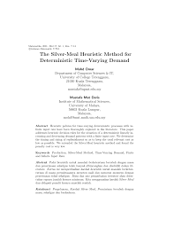 We did not find results for: Pdf The Silver Meal Heuristic Method For Deterministic Time Varying Demand
