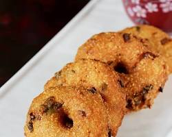 Rava vada (Instant Suji Vada) dish