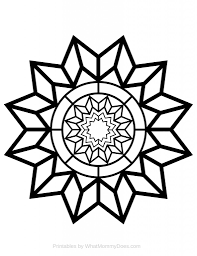 Download and print these free printable star wars coloring pages for free. Free Printable Adult Coloring Page Detailed Star Pattern What Mommy Does
