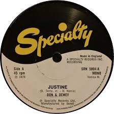45cat - Don And Dewey - Justine / Farmer John - Specialty - UK - SON 5004