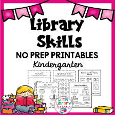 Download and use free google classroom activities for kindergarten. Library No Prep Printables Kindergarten Kindergarten Printables Library Lessons Kindergarten Rules