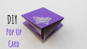 Depending on how large or small you want to card to be, you can also use a piece of good quality cardstock (a4 size), cut it in half, and then fold it down the middle. Easy Simple Pop Up Card For Friendship Day Diy Cards Cards To Surprise On Friendship Day Youtube