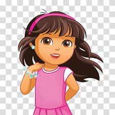 Dora Cartoon transparent background PNG cliparts free download