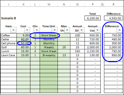 Calculate Annual Costs And Savings In Excel Contextures Blog