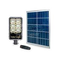 Panel solar y luminaria solar
