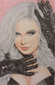 Scarlett Bordeaux A3 Colour Print