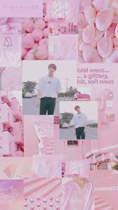 Jin Aesthetic Pink Lockscreen Latar Belakang Kertas Dinding Gambar