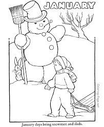 Winter Coloring Page January Coloring Page Coloring Pages Winter Coloring Pages Coloring Books
