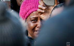 New Yorkers rally against police shooting — AP Photos