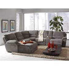 Coaster Mackenzie Silver 6 Piece Reclining Sectional Sofa With Casual Style Sectional Sofa With Recliner Reclining Sectional Sectional Sofa