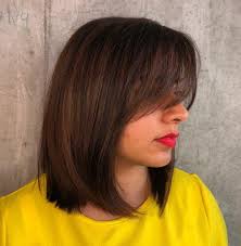 Medium length hair also looks great with hair bands and other accessories. Blunt Bob Haircut With Side Bangs Bpatello