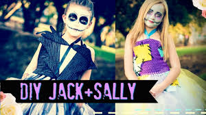 Get in costume as sally, the creation on dr. Diy Jack Skellington And Sally No Sew Costume Nightmare Before Christmas Youtube
