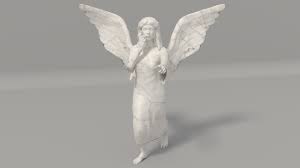 Angel Statue 3d Model Max C4d Obj 3ds Fbx Lwo Stl 3dexport Com By Antoni4040 Angel Statues Statue 3d Model