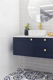 60 durand double sink navy blue bath vanity, navy blueby tennant brand(8). Hamptons Coastal Bathroom Tiles Patterned Bathroom Tiles Blue Bathroom Tile Coastal Bathroom Tile