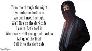 Video clip and lyrics darkside (feat. Alan Walker Darkside Lyrics Ft Au Ra Tomine Harket Youtube