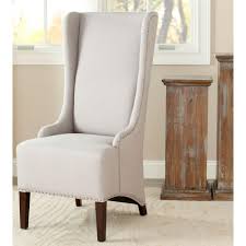 Safavieh Bacall Dark Champagne Cotton Dining Chair Mcr4501a The Home Depot Linen Dining Chairs Chair Upholstery Side Chairs Dining