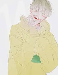 Add yellow as a favorite today! Anime Boy Yellow Sweater Novocom Top