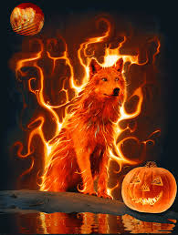 The design of this wallpaper is of this deer and a doe. Fire Wolf 716x947 Wallpaper Teahub Io