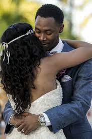 Purple And Gold Destination Wedding In Dominican Republic Beach Wedding Hair Black Brides Hairstyles Wedding Hairstyles