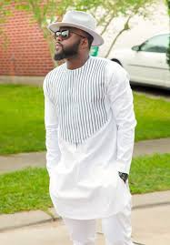 Black And White African Print Dress This Mens Set Includes White With Gray Embroidery White And Black Embroidery Billionaire Fabric Wit African Men Fashion African Clothing For Men African Wear