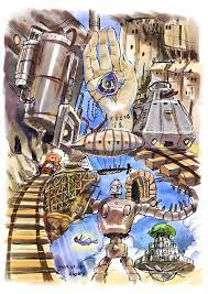 吉卜力動畫手稿展 插畫二創繪by hoelex浩理斯 天空之城 天空の城ラピュタ 上映日期日本1986年8月2日 那一年的五月我才剛出生 剛好我也是1986年的寶寶 1984年吉卜力工作室才剛成立 第二年就推出天空之城的經典 studio ghibli castle in the sky