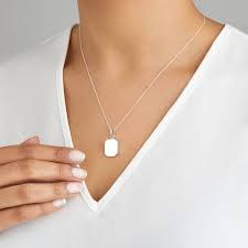 New sterling silver heart locket suitable for two photos love family memory. Sterling Silver Small Square Locket Necklace Lily Roo Wolf Badger