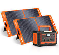EBL 1000W Solar Generator with 2 × 100W Solar Panels