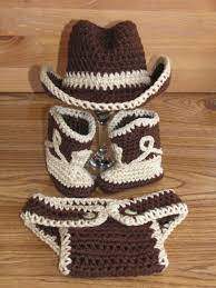 Newborn Baby Crochet Cowboy Hat Boots Diaper Cover Photo Prop Ropa Para Bebe De Ganchillo Ganchillo Bebe Ropa Tejida Para Bebe
