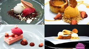 All dessert gourmet food plating, food plating, fine dining desserts. Fine Dining Oo Foodielicious