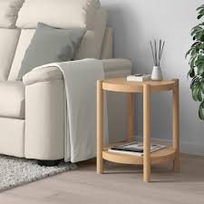 Listerby White Stained Oak Side Table 50 Cm Ikea In 2020 White Side Tables Ikea Side Table Oak Side Table