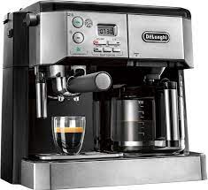 Delonghi ecam23.460 coffee maker, stainless steel, 1450 w, 1.8 liters. Best Buy De Longhi 10 Cup Coffee Maker And Espresso Maker With 15 Bars Of Pressure Stainless Steel Bco430