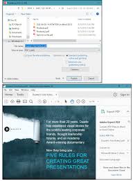 Save the file as a new file, give it a name, and click save. How To Export Pdf Files From Acrobat To Powerpoint And Powerpoint To Acrobat Websetnet