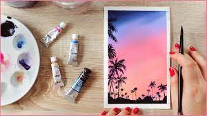 May 27, 2020 · popular among lower arm tattoos for men in particular, most biomechanical tattoos don't have a deeper or symbolic meaning. Watercolor Painting Ideas For Beginners How To Paint A Cotton Candy Sunset With Palm Trees Youtube
