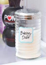 Store Baking Soda In A Pretty Shaker Instead Of In The Box Clean Fridge Fridge Smells Baking Soda