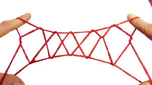 Easy cats cradle with thread or string. String Tricks How To Do A 5 Diamond Jacob S Ladder Walkthrough Youtube