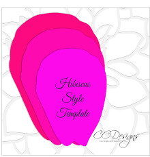 Giant Paper Flower Hibiscus Templates Paper Flower Template Giant Paper Flowers Template Flower Template