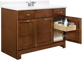 Wondrous Bathroom Vanities With Drawers On Left Side From Solid Oak Furniture Inclu 48 Inch Bathroom Vanity Bathroom Vanities Without Tops Bathroom Vanity Base