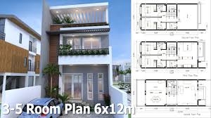 We often hear customers ask what are the advantages of a 1 1/2 story house plan? Sketchup 3 Story Home Plan 6x12m Youtube
