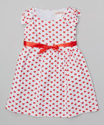 White Red Heart Dress Toddler Girls Zulily Toddler Girl Dresses Toddler Dress Girl Fashion