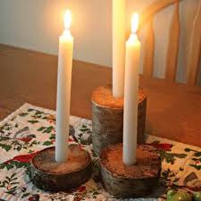 Get it as soon as fri, apr 16. How To Make Rustic Candle Holders From Logs Homespun Seasonal Living