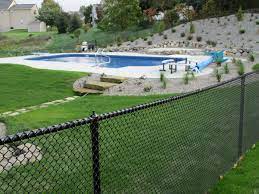 Black Vinyl Coated Chain Link Mini Mesh Chain Link Fence Mini Mesh Is Boca Code For Swimming Pools Black Chain Link Fence Chain Link Fence Mesh Pool Fence