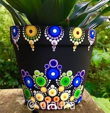 Intermediate Level Otauna Flower Pot Art Painted Flower Pots Flower Pot Crafts