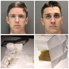 Deputies arrested 18-year-old Alexander Rice and 19-year-old Dylan  Hawk-Filicky of Venice, after discovering more than 300 grams of Butane  Hash Oil in the trunk of their vehicle. Deputies were first alerted to