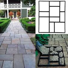 Check spelling or type a new query. Topeakmart Garden Concrete Paving Pathway Patio Path Brick Stepping Stone Mould Black Walmart Com Walmart Com
