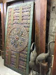 The solid laminate door for the main door has a strong core with durable. Artisan Handmade Vintage Hand Carved Konark Sun Temple Chakra Door Wall Hanging Eclectic I Wooden Main Door Design Handmade Headboards Bohemian Interior Design