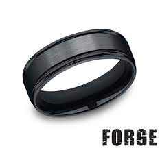 Men S 7mm Black Cobalt Ring With Satin Center Wedding Rings From Don S Jewelry Design Washingto Rings Mens Wedding Bands Mens Wedding Bands Rings For Men