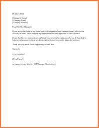 Letter Of Resignation Template What Should You Write How To Write A Resignation Letter Resignation Letter Two Week Notice Letter