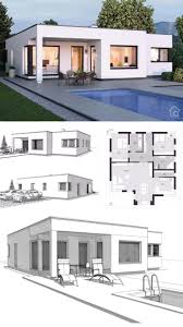 Elk Bungalow 125 In Bauhaus Style Elk Prefabricated House House Building En 2020 Planos De Casas Mediterraneas Fachadas Exteriores De Casas Diseno Casas Campestres