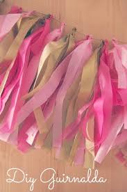 About The Nice Things Diy Guirnalda Papel De Seda Guirnaldas De Papel Guirnaldas De Cinta Guirnalda De Tela