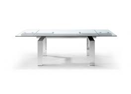 Its simple, casual design includes squared, slightly tapered legs with a. Aluminum Plates And Stainless Steel Base White Whiteline Contemporary Modern Cuatro Extendable Dining Table With 1 2 Tempered Clear Glass Top Kitchen Dining Room Furniture Home Kitchen Rayvoltbike Com
